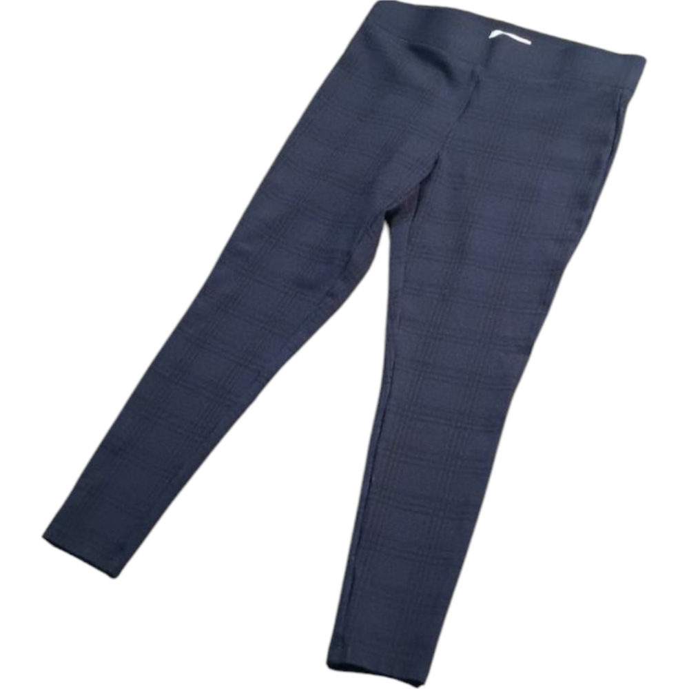 LOFT Dark Blue Petite Plaid Ponte Leggings - Picture 10 of 11